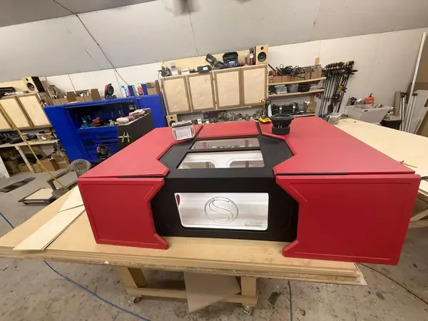 Custom subwoofer enclosure finish